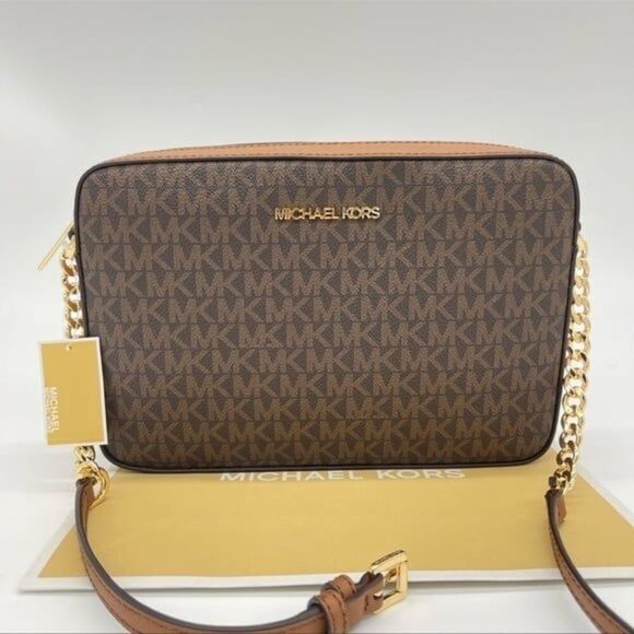 Michael Kors Large EW Crossbody Bag Brown - Picture 3 of 11